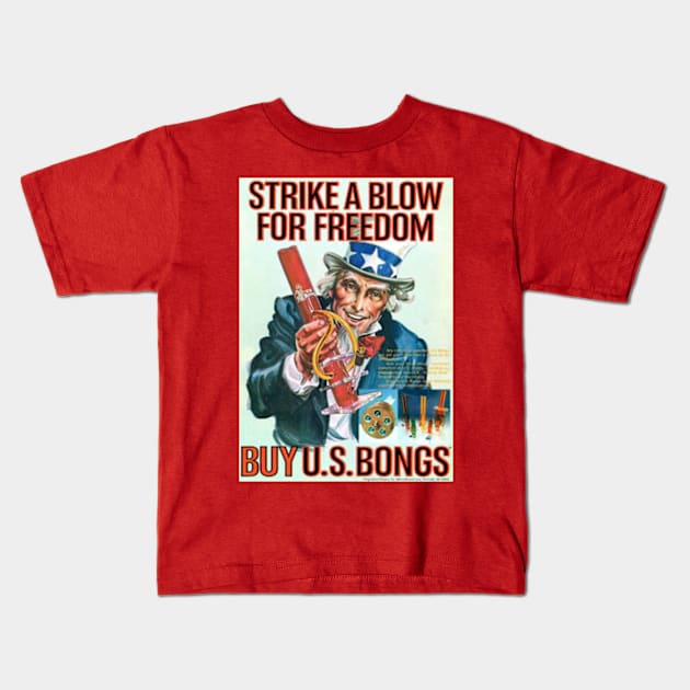 STRIKE A BLOW FOR FREEDOM Kids T-Shirt by mosatu